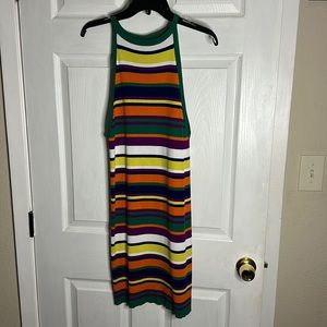 Colorful haltered dress
